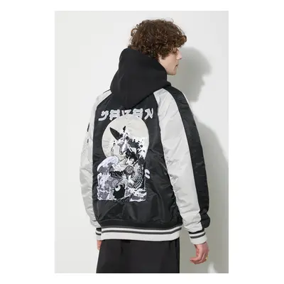 Bomber bunda Alpha Industries Japan Warrior Souvenir černá barva, přechodná, 146101