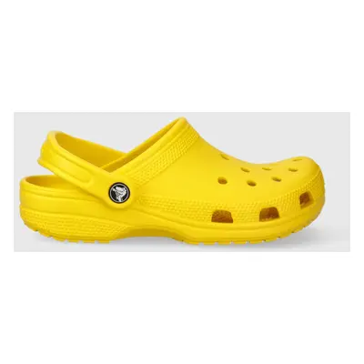 Pantofle Crocs dámské, žlutá barva