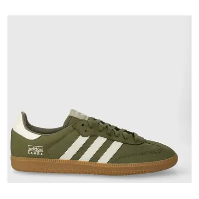 Sneakers boty adidas Originals Samba OG zelená barva, IE3440