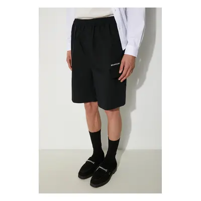 Bavlněné šortky MKI MIYUKI ZOKU Ripstop Cargo Shorts černá barva, RIPSTOP.CARGO.SHORTS