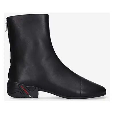 Kožené kotníkové boty Raf Simons Solaris High černá barva, HR780008L.0003-black