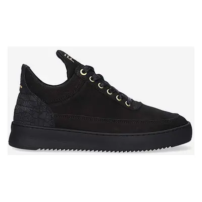 Kožené sneakers boty Filling Pieces Low Top Ripple Ceres černá barva, 25127261847