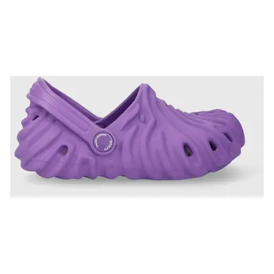 Dětské pantofle Crocs x salehe bambury dámské, fialová barva