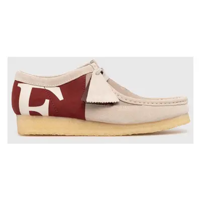 Semišové mokasíny Clarks Originals x Franck Pellegrino Wallabee béžová barva, 26178308