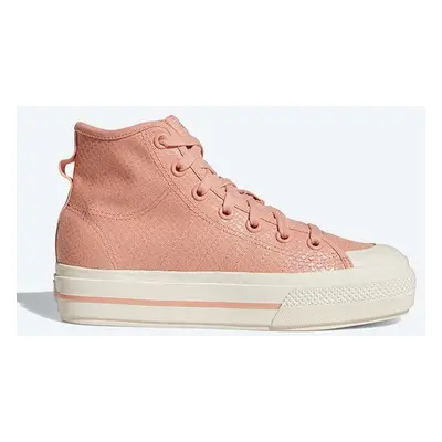 Kecky adidas Originals Nizza Rf Platform růžová barva, H02706-pink