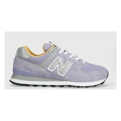 Sneakers boty New Balance 574 fialová barva, U574BGG