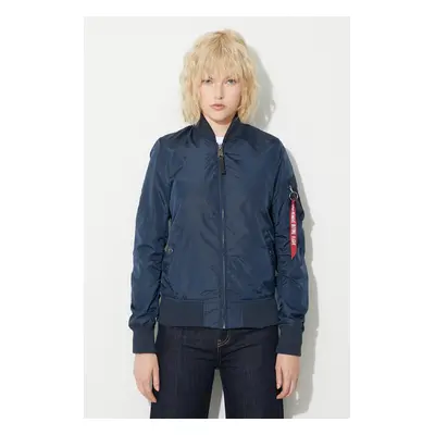 Bomber bunda Alpha Industries MA-1 TT Wmn 141041 07 tmavomodrá barva, přechodná