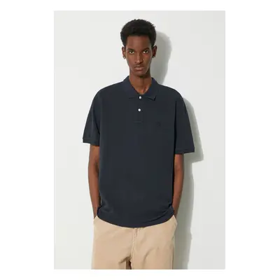 Bavlněné polo tričko Woolrich Classic American Polo tmavomodrá barva, CFWOPO0062MRUT2555