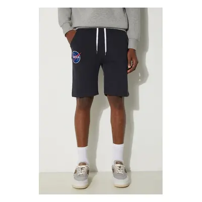 Kraťasy Alpha Industries pánské, tmavomodrá barva, 116362.07-navy