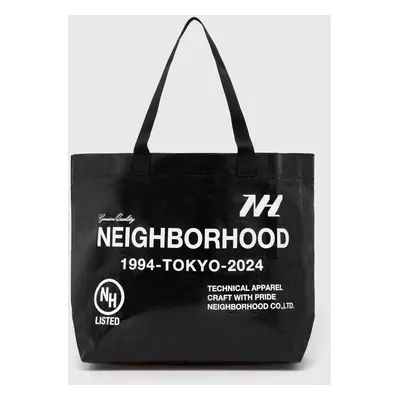 Taška NEIGHBORHOOD Logo Flexible Bag-M černá barva, 241MYNH.CG04