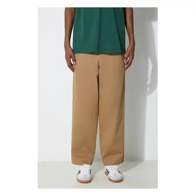 Bavlněné kalhoty Fred Perry Straight Leg Twill Trouser béžová barva, ve střihu chinos, T6530.363