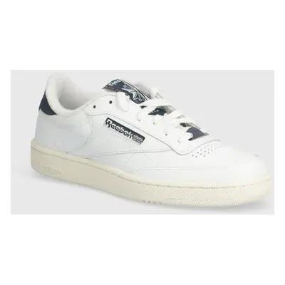 Kožené sneakers boty Reebok Classic Club C 85 bílá barva, 100074163