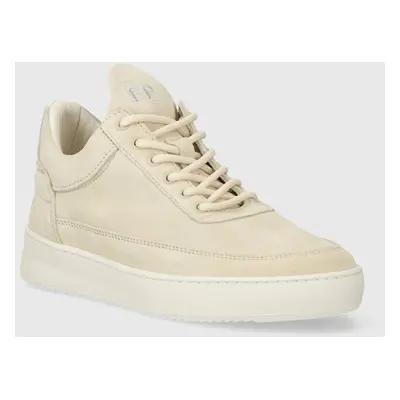 Semišové sneakers boty Filling Pieces Low Top Suede béžová barva, 10122793035