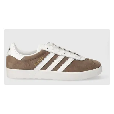 Kožené sneakers boty adidas Originals Gazelle 85 hnědá barva, IG6220