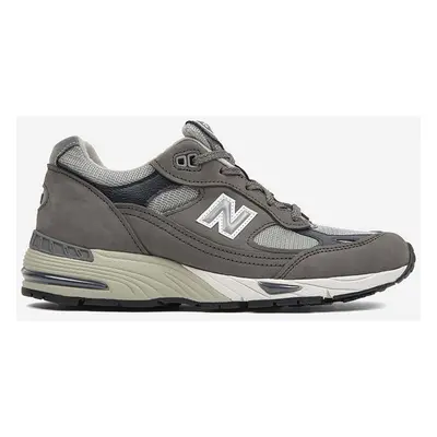 Sneakers boty New Balance W991GNS zelená barva, W991GNS-GNS