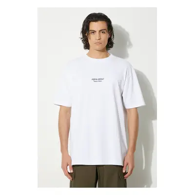 Bavlněné tričko Marcelo Burlon Que Onda Basic Tee bílá barva, s aplikací, CMAA056F24JER0070110