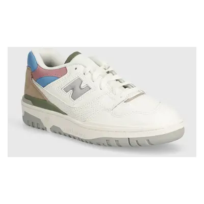 Kožené sneakers boty New Balance BB550PGA bílá barva, BB550PGA