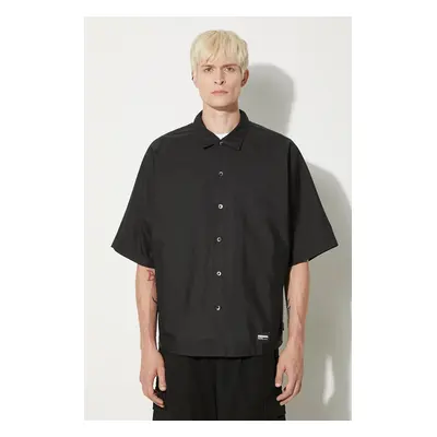 Košile NEIGHBORHOOD Dolmansleeve Shirt pánská, černá barva, regular, s klasickým límcem, 241AQNH