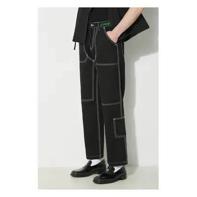 Džíny PLEASURES Ultra Utility Pants pánské, P23W031.BLACK