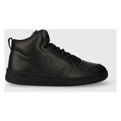 Kožené sneakers boty Veja V-15 černá barva, VQ0203305