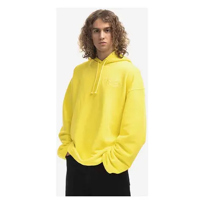 Bavlněná mikina 032C Oversized Dram Hoodie FW22-C-2041 YELLOW pánská, žlutá barva, s kapucí, apl