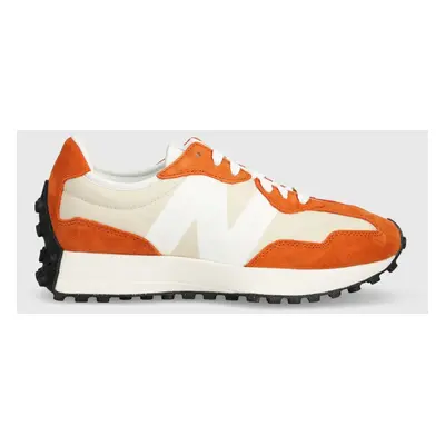 Sneakers boty New Balance U327LF oranžová barva