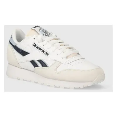 Kožené sneakers boty Reebok Classic Classic Leather bílá barva, 100074353