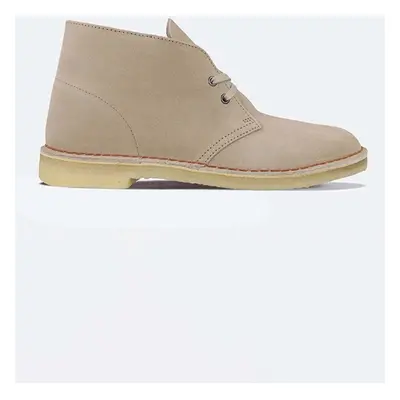 Semišové kotníkové boty Clarks Originals Desert Boot béžová barva, 26155527