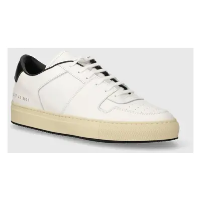 Kožené sneakers boty Common Projects Decades bílá barva, 2417