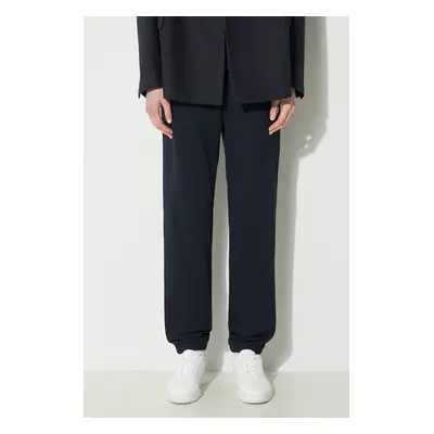 Bavlněné tepláky Fred Perry Loopback Sweatpant tmavomodrá barva, T5505.608