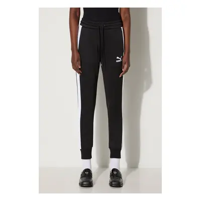 Tepláky Puma Iconic T7 Track Pants černá barva, vzorované, 627995