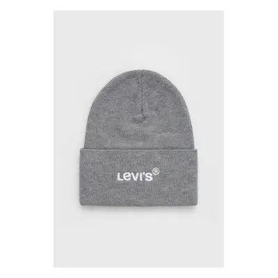 Čepice Levi's šedá barva, D5548.0005-55