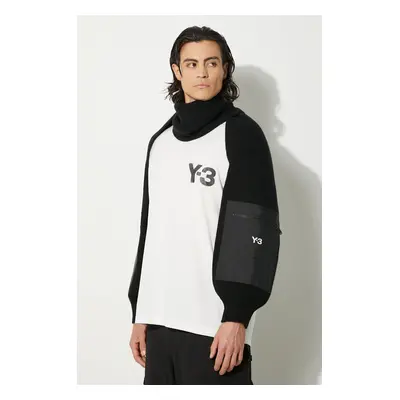 Vlněná šála Y-3 Nylon Scarf černá barva, IY9276