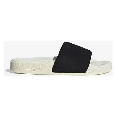 Semišové pantofle adidas Originals Adilette FZ6483 černá barva, FZ6483-black