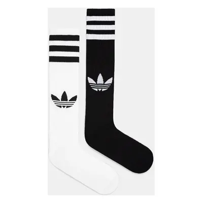 Ponožky adidas Originals 2-pack bílá barva, IW8610