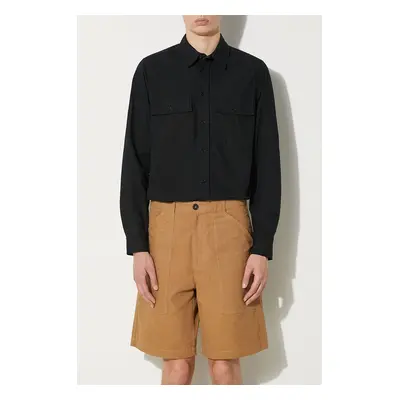 Bavlněné šortky A.P.C. Short Melbourne hnědá barva, COGBJ-H10179 CARAMEL