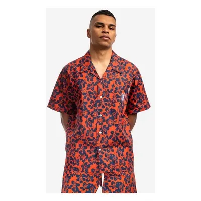 Košile Billionaire Boys Club Hibiscus Camo S/S Bowling Shirt B22216 červená barva, regular, s kl