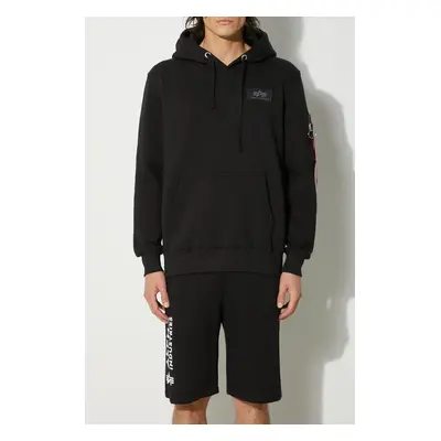 Kraťasy Alpha Industries Basic pánské, černá barva, 116364.03-black