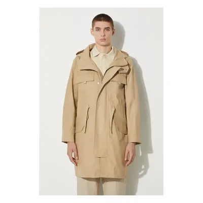 Parka A.P.C. Parka Yael COEGJ-H30178 BEIGE pánská, béžová barva, přechodná