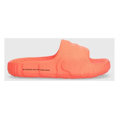 Pantofle adidas Originals Adilette 22 dámské, oranžová barva, IF3567