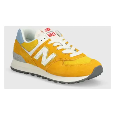 Sneakers boty New Balance 574 žlutá barva, WL574YJ2