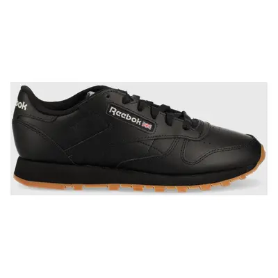 Kožené sneakers boty Reebok Classic CLASSIC LEATHER černá barva, GY0961.100008498