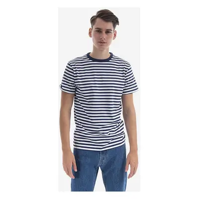 Bavlněné tričko Norse Projects Niels Classic Stripe bílá barva, N01.0563.7004-7004