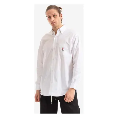 Košile Drôle de Monsieur La Chemise Royal bílá barva, regular, s klasickým límcem, SH101.WHITE-W