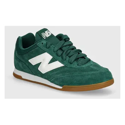 Semišové sneakers boty New Balance RC42 zelená barva, URC42SD