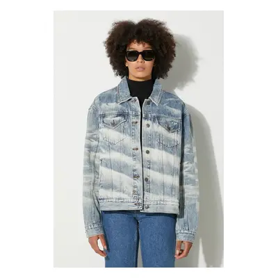 Džínová bunda KSUBI dámská, přechodná, oversize, WPS23JK006-DENIM