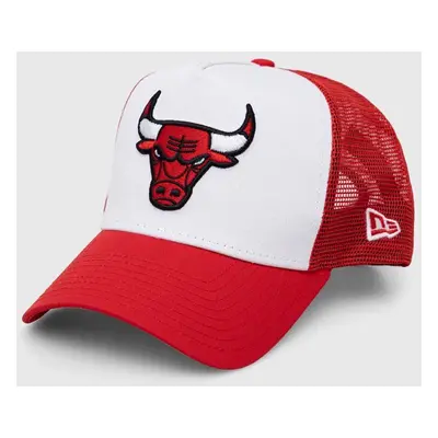 Kšiltovka New Era bílá barva, s aplikací, CHICAGO BULLS, 60348855.WHIFDRFDR-WHIFDRFDR