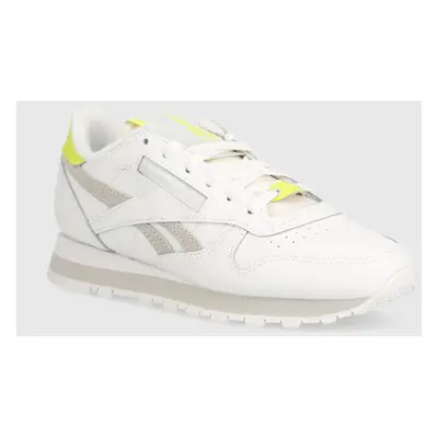 Kožené sneakers boty Reebok Classic Classic Leather bílá barva, 100074619