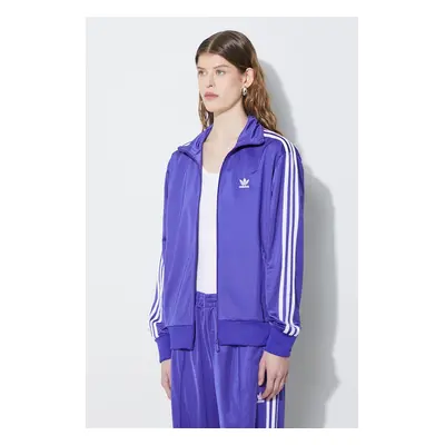 Mikina adidas Originals dámská, fialová barva, hladká, IP0605