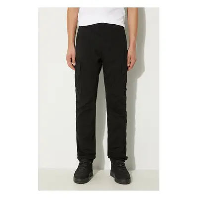 Kalhoty C.P. Company Stretch Sateen Ergonomic Lens Double Cargo Pants pánské, černá barva, přilé